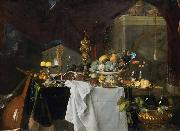 Jan Davidsz. de Heem A Table of Desserts or Un dessert oil painting artist